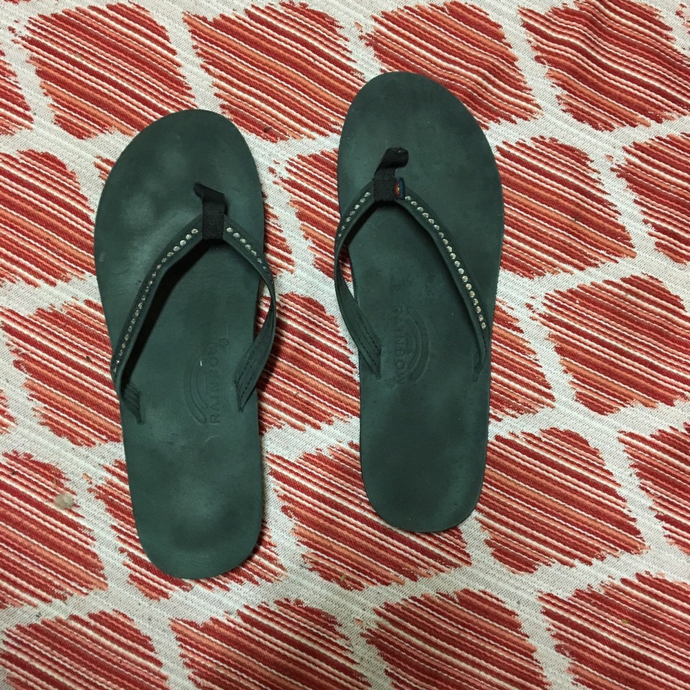 Rainbow Flip Flops